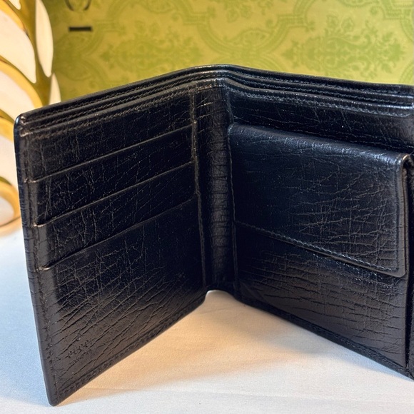 Gucci Interlocking Bifold Wallet BlackSold - Picture 3 of 15